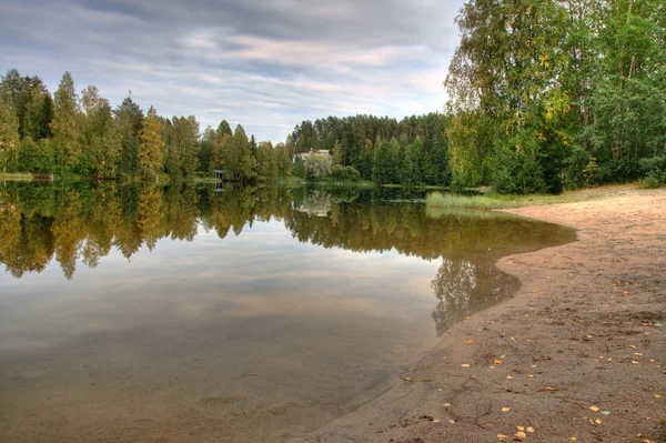 HDR изображение пляжа — стоковое фото