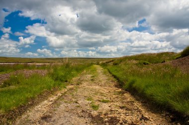 Dirt track Peak District, İngiltere'de