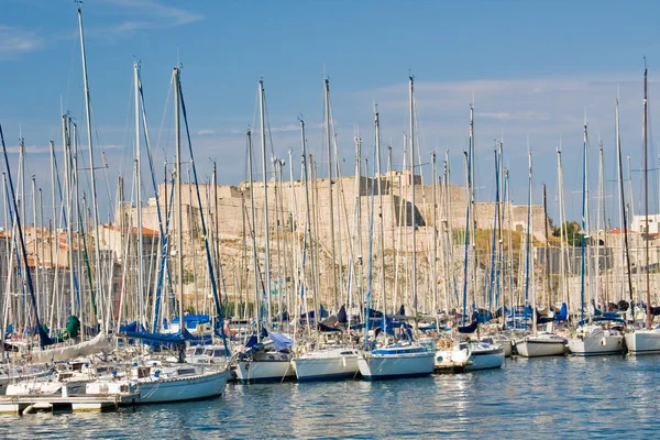 Sailboat in Marina, Marseille — Stock Photo, Image