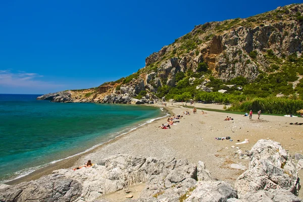 Stranden Preveli, Kreta Grekland — Stockfoto