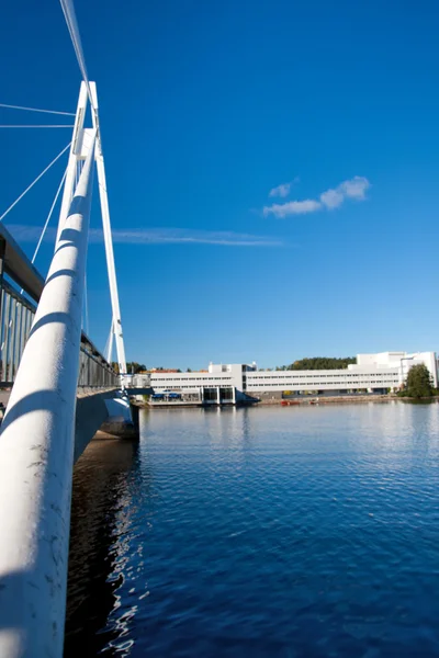 Pont suspendu à Jyvaskyla, Finlande — Photo