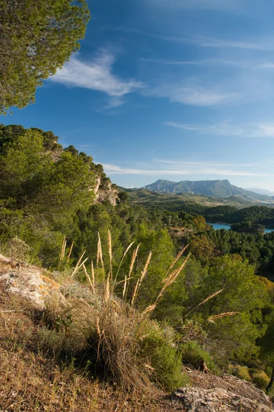 Malaga Spanje: Lake District in de buurt van Gobantes — Stockfoto