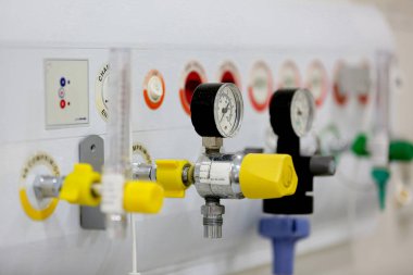 Akciğer oksijen hastane silindiri.