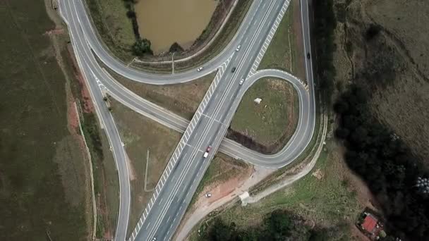 Visto Cima Bela Paisagem Com Drone — Vídeo de Stock