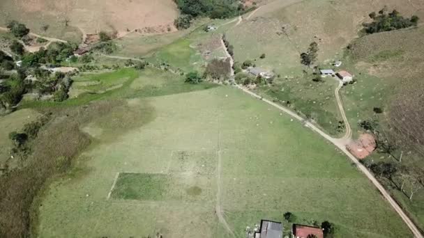 Visto Cima Bela Paisagem Com Drone — Vídeo de Stock