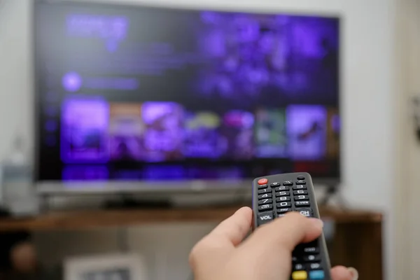 tv remote control to turn on and watch series and movies.