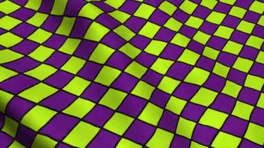 Sarı mor Rhombus desen kumaş kumaş malzeme doku arka plan döngü sorunsuz