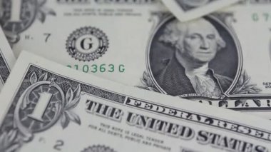Tablo Video arka plan dönen dolar para banknot