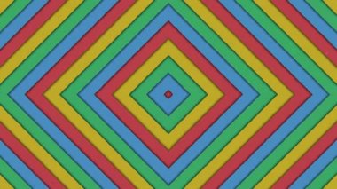 Soyut Şekiller Tünel Rhombus Renkli Çizgiler Kusursuz Döngüleme Arkaplanı