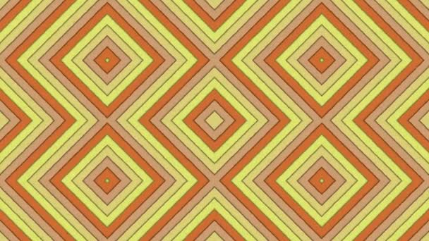 Abstrakta former Rhombus färgglada ränder sömlös Looping animerad struktur bakgrund — Stockvideo