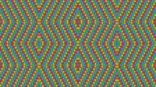 Formes kaléidoscopiques looping looping fond coloré sans couture looping 