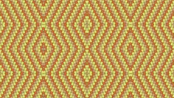 Kaleidoskopiska former Rhombus färgglada sömlös looping bakgrund — Stockvideo