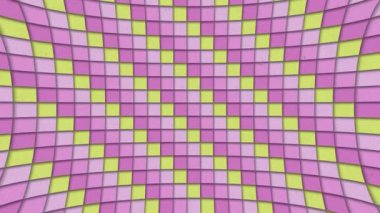 Soyut Şekiller Renkli Kareler Desen Dikişsiz Döngü Animasyonlu Doku Arka Plan
