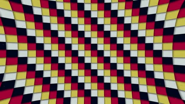 Formes abstraites motifs carrés colorés boucle sans couture texture animée arrière-plan — Video