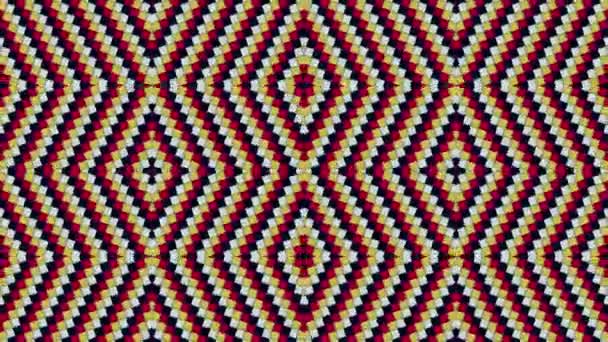 Formes kaléidoscopiques looping looping fond coloré sans couture looping 