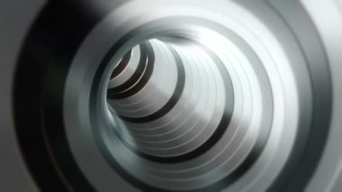 Turuncu Spase arka plan döngü sorunsuz parçacıklar