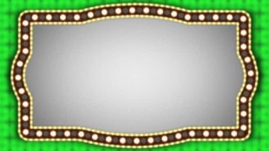 Vintage ışık Neon işareti lambaları animasyon arka plan ile