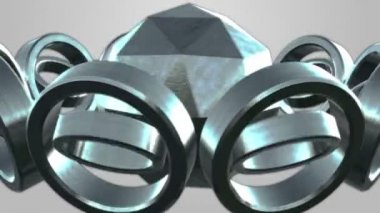 Metal boru ve polihedron küre haddeleme