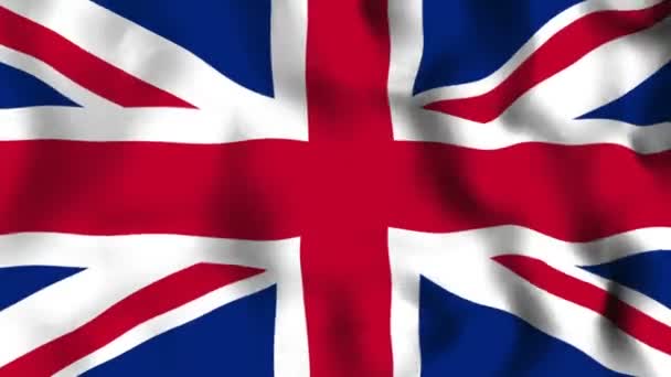 Flagge Großbritannien nahtlose Schleife Hintergrund — Stockvideo