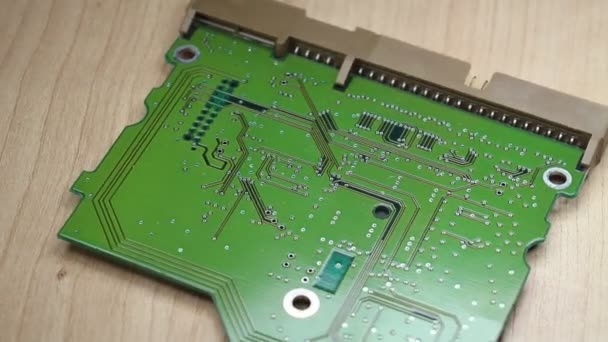 Electronic Board Of The Hard Disk — Stock Video