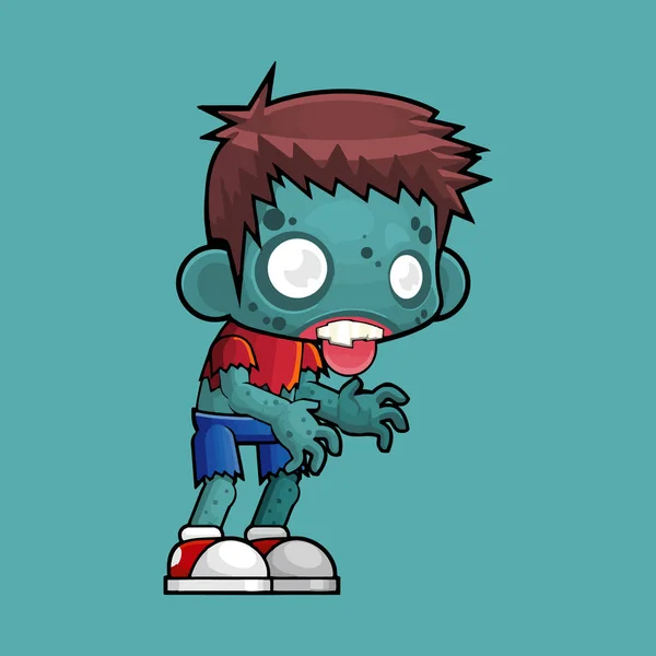 Hombre Zombie Carácter Para Espeluznante Evento Halloween — Vector de stock