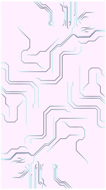 Bilgisayar teknolojisi devre arkaplanı. Posterler, afişler, kapaklar ve diğer pazarlama amaçları için mükemmel. Çocuk çizim kitabı.