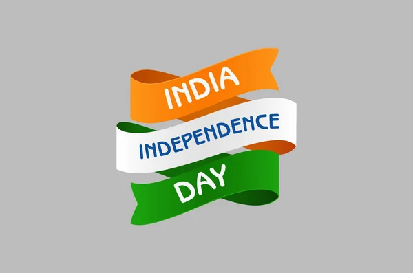 Realistyczny Indyjski Dzień Niepodległości Ilustracja — Wektor stockowy