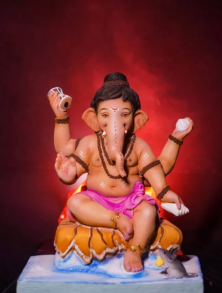 Lord Ganesha Ganesha Festival Lord Ganesha Sfondo Colorato — Foto Stock