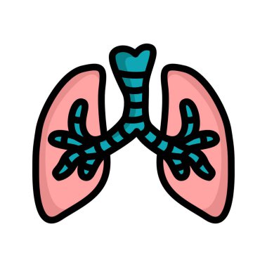akciğer simgesi dış hat rengi