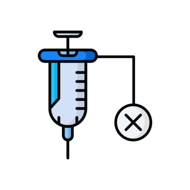 aşılama başarısız simge ana hatları rengi