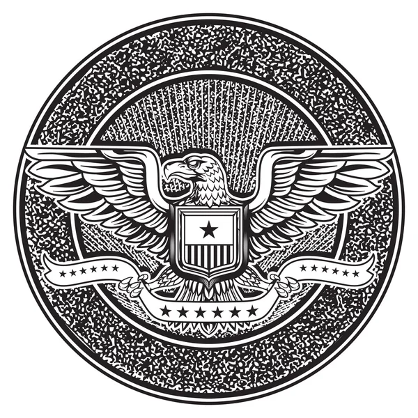 Vintage Amerikaanse badge embleem — Stockvector