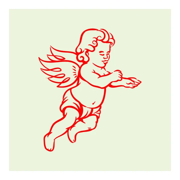 Vector Ángel retro — Vector de stock