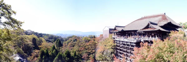 Panorama van Kiyomizu tempel, Kyoto — Stockfoto
