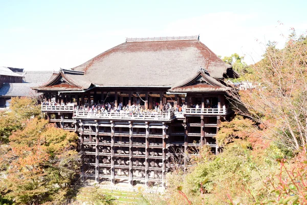 Hall principal do templo de Kiyomizu, Kyoto — Fotografia de Stock