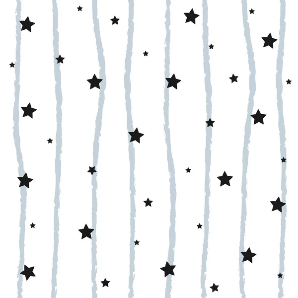 实心星与抽象的蓝色条纹背景. — 图库矢量图片