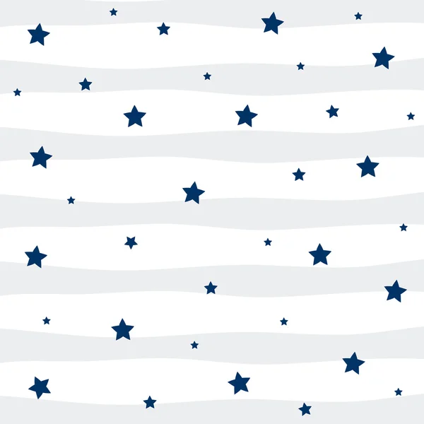 Étoile bleu marine avec fond rayé gris . — Image vectorielle