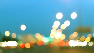 Retro ve vintage bulanıklık veya bokeh trafik ışığı. Web tasarımı için Vintage arka plan.