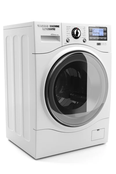 Washing machine isolated on white background 3d — Stock Photo, Image