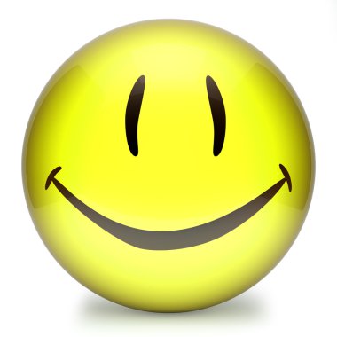 Sarı gülen yüz, surat yüz komik 3d