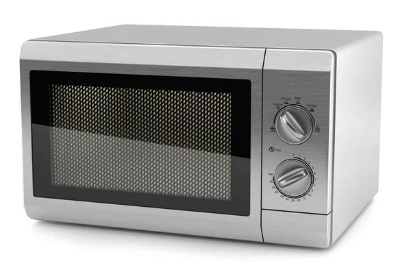Microwave metal kitchen 3d — Stock Photo, Image