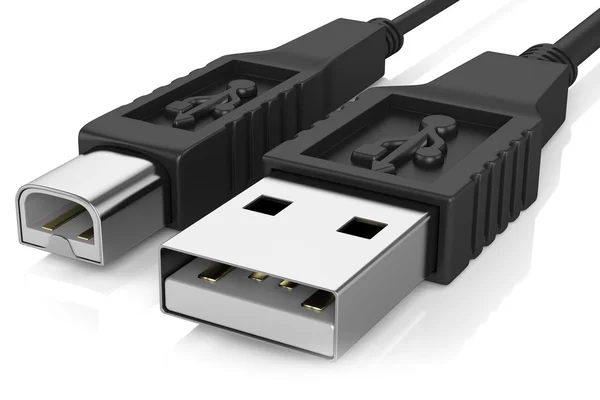 USB kablosu iki — Stok fotoğraf