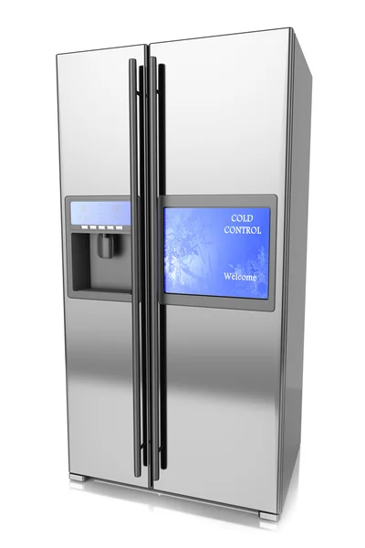 Refrigerator chrom — Stock Photo, Image