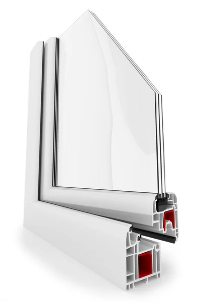 White plastic window — Stock Photo, Image