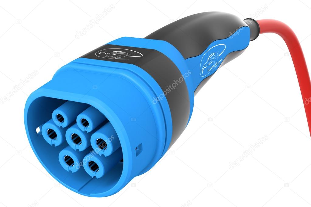 Electric car plug charging system Stock Photo by ©pogotskyihk 97570684