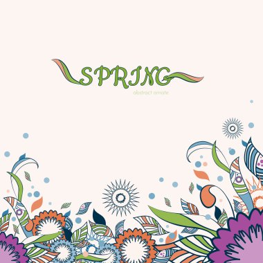 Çiçek ve süs bahar madde arka plan. soyut çiçek. renkli