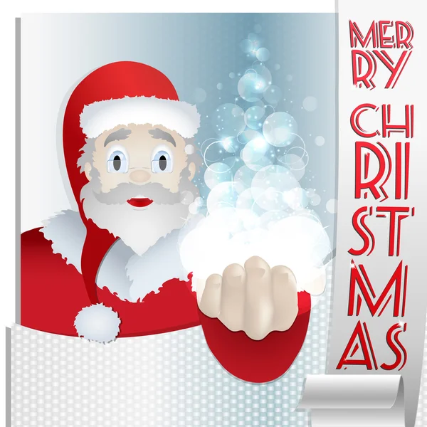 Carte Santa Christmas 2016 - Illustration magique — Image vectorielle