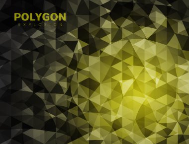 Soyut mozaik arka plan. Üçgen patlamadan. Çokgen vektör eps 10