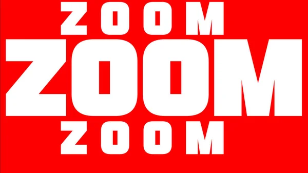 Kırmızı ZOM Kelime Beyazı