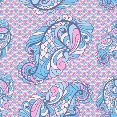 Yumuşak renkler vektör sorunsuz desenli desende