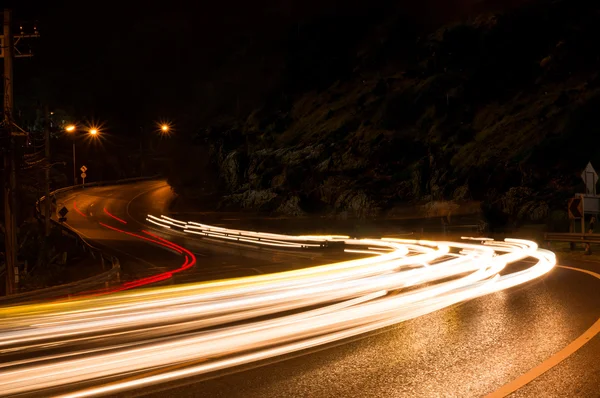 Light Tail on The Hill — Stock Photo, Image